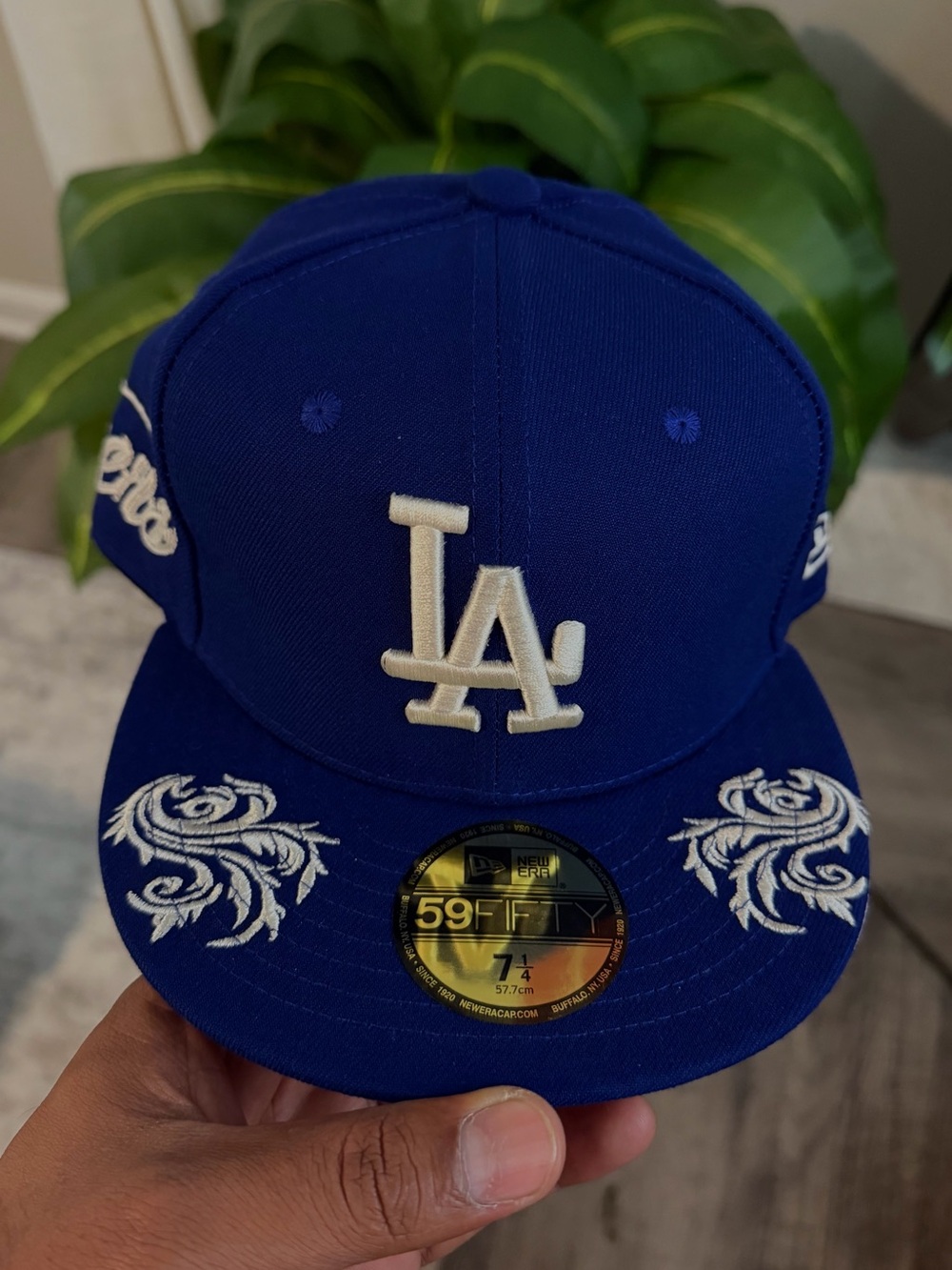 New Era Kids Los Angeles Dodgers Royal Blue Fitted Cap with White Embroidery